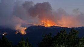 Eskişehir'de Orman Yangınına Müdahale Devam Ediyor