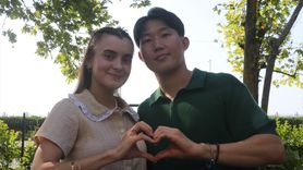 Güney Koreli Damat ve Rizeli Gelinle Eşsiz Nişan Töreni