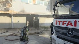 İnegöl'de Mobilya Fabrikasında Yangın