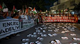 İsrail'in Gazze Saldırıları Protesto Edildi