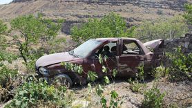 Kayseri'de Bahçeye Düşen Otomobilin Sürücüsü Yaralandı