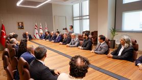 KKTC Cumhurbaşkanı Tatar, MÜSİAD Genel Başkanı Özdemir'i Ağırladı