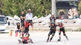 Kocaeli'de Tekerlekli Paten 1. Etap Yarışması Başladı