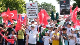 Konya'da Öğrencilerden Filistin'e Destek Çağrısı