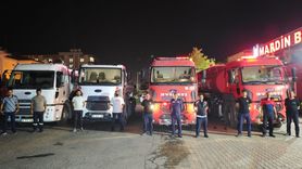 Mardin Büyükşehir Belediyesi Orman Yangınına Müdahale Etti