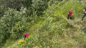 Rize'de Dere Yatağına Düşen Kişi Kurtarıldı