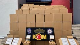 Adana'da 7 Milyon 910 Bin Kaçak Makaron Ele Geçirildi