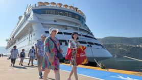 Amasra'ya Gelen 100 Bininci Kruvaziyer Yolcusuna Sürpriz Karşılama