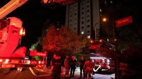 Ankara'da 16 Katlı Apartmanda Yangın