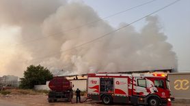 Antalya'da Depoda Yangın