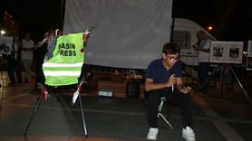 Antalya'da İsrail'in Gazze'deki Gazetecilere Yönelik Saldırıları Protesto Edildi