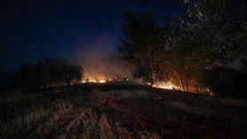 Çanakkale Bayramiç'te Orman Yangınına Müdahale Devam Ediyor