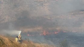Çanakkale'de Yangınla Mücadele Başlatıldı