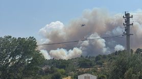 Çanakkale'deki Yangınla Mücadele Devam Ediyor