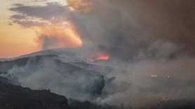 Çanakkale Gelibolu'daki Yangınla Mücadele Devam Ediyor