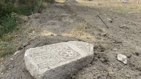 Çorum'da Tarihi Mezar Taşı Bulundu
