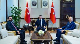 Cumhurbaşkanı Yardımcısı Yılmaz, Suriye İçişleri Bakanı Hattab'ı Ağırladı