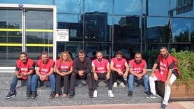 İzmir Karabağlar Belediyesinde Çalışan İşçilerin Ödenmeyen Alacakları İçin Eylem