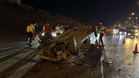 Kahramanmaraş'ta Takla Atan Araçta Sürücü Yaralandı