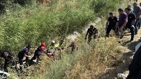 Kütahya'da Su Kanalına Devrilen Araçta Anne ve Kızı Kurtarıldı