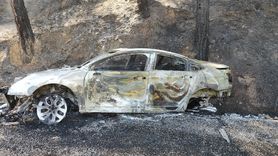 Muğla'da Otomobil Yangını Ormana Sıçramadan Kontrol Altına Alındı