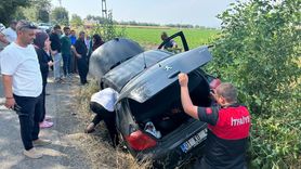 Osmaniye'de Şarampole Devrilen Araçta 4 Kişi Yaralandı