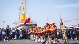 TEKNOFEST Mavi Vatan'da Halat Çekme Yarışması Düzenlendi