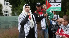 Viyana'da Filistin'e Yoğun Destek Gösterisi