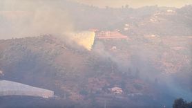 Alanya'daki Orman Yangınına Hava Destekli Müdahale
