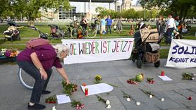 Alman Anneler Grubu, İsrail'e Karşı Eylem Düzenledi