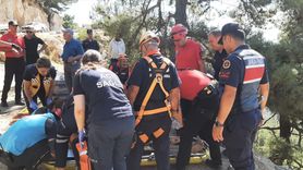 Aydın'da Uçurumdan Düşen Arıcı Kurtarıldı