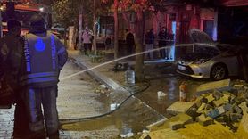 Bahçelievler'de Otomobil Tamirhanesinde Yangın Çıktı