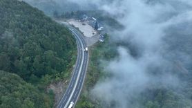 Bolu Dağı'nda Sis ve Sağanak Etkili