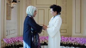 Emine Erdoğan, Çin'de Lider Eşleriyle Bir Araya Geldi