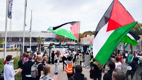 Hollanda'da Beyzbol Turnuvasında İsrail Protestosu