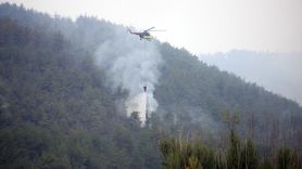 Kastamonu-Karabük Sınırında Orman Yangınlarına Müdahale Devam Ediyor