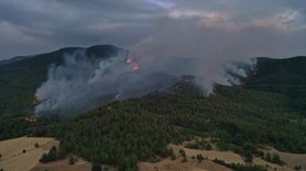 Kastamonu-Karabük Sınırında Yangınlara Müdahale Devam Ediyor