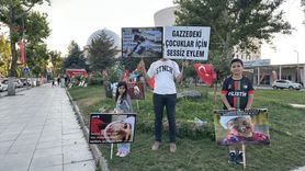 Malatya'da Öğretmenlerden Gazze'ye Sessiz Destek Eylemi