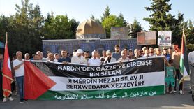 Mardin'de Filistin'e Destek Gösterisi