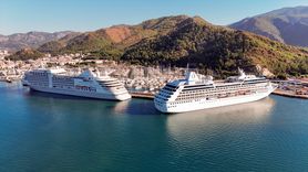 Marmaris'e İki Yeni Kruvaziyer ile Turist Akını