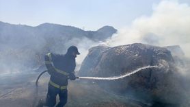 Şırnak'ta Çıkan Yangın Ahır ve Samanlığa Zarar Verdi
