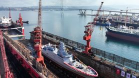 TCG İçel Fırkateyni Denize İndirildi