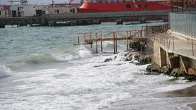 Tekirdağ'da Poyraz Deniz Ulaşımını Olumsuz Etkiliyor