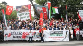 Trabzon'da Filistin'e Destek Yürüyüşü