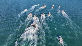 Adana'da Balıkçılardan Filistin'e Destek Gösterisi