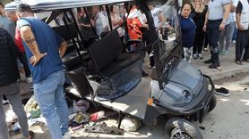 Adana'da Elektrikli Golf Aracı Kazası