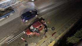 Ankara'da Köprüden Düşen Araç