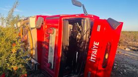 Antalya'da İtfaiye Aracı Kazası: 2 Yaralı