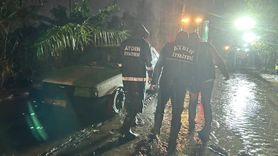 Aydın'da Sağanak Yağış Trafikte Aksamaya Neden Oldu