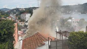 Beşiktaş'ta Ahşap Binada Yangın Çıktı